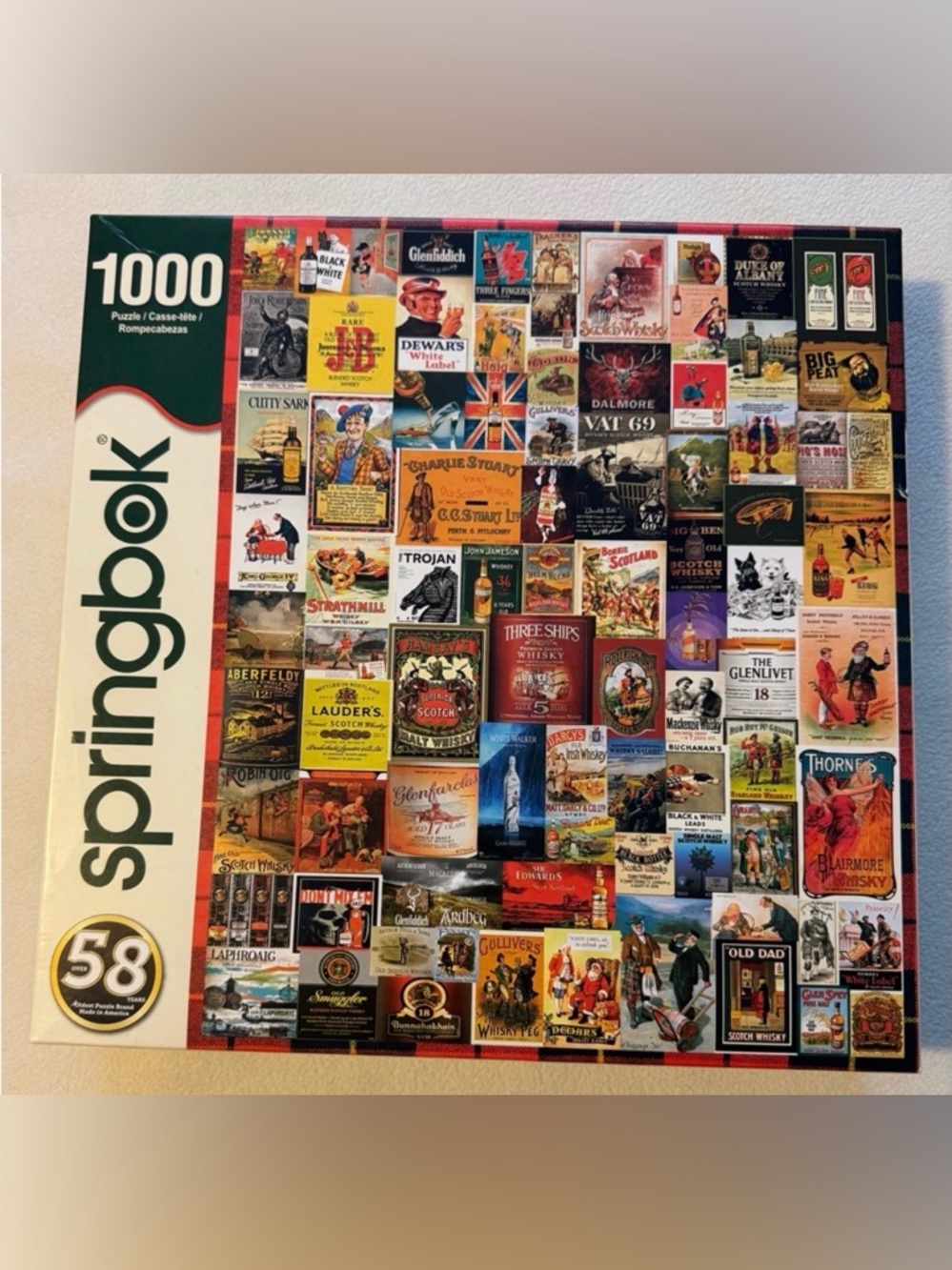 Vintage Whiskey & Scotch Labels/Ads 1000pc Jigsaw Puzzle